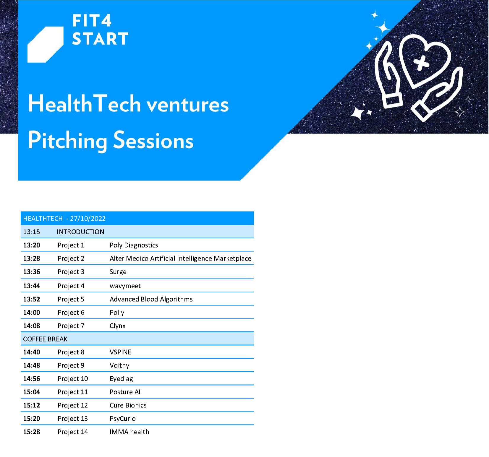 Agenda F4S13 pitching sessions - Healthtech - Startups (v02)-1